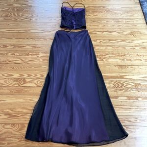 Two piece prom dress worn once